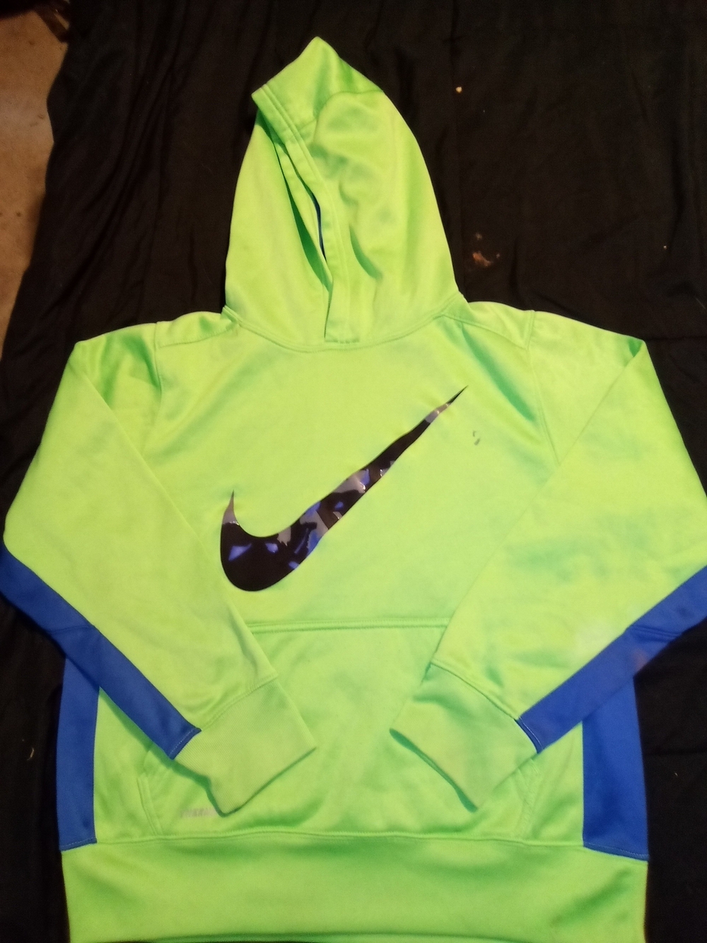 Kids Neon Green Hooded Sweatshirt